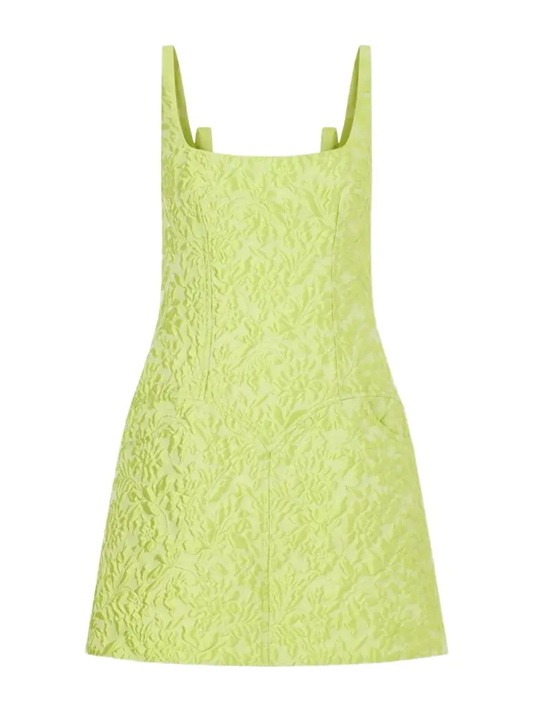 Emilia Wickstead Floral Silk-blend Jacquard Mini Dress