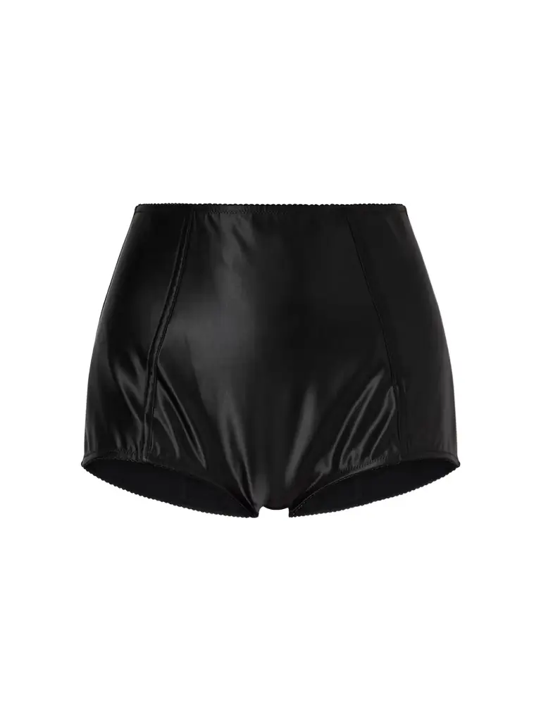 Dolce & Gabbana Satin High Waist Shorts