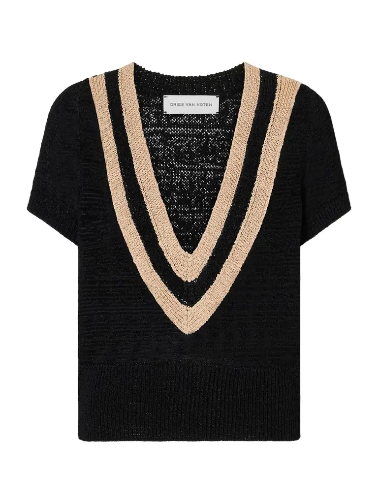 Dries Van Noten Striped Knitted Sweater