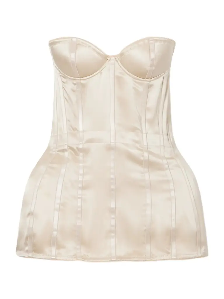 Magda Butrym Silk-satin Corset Top
