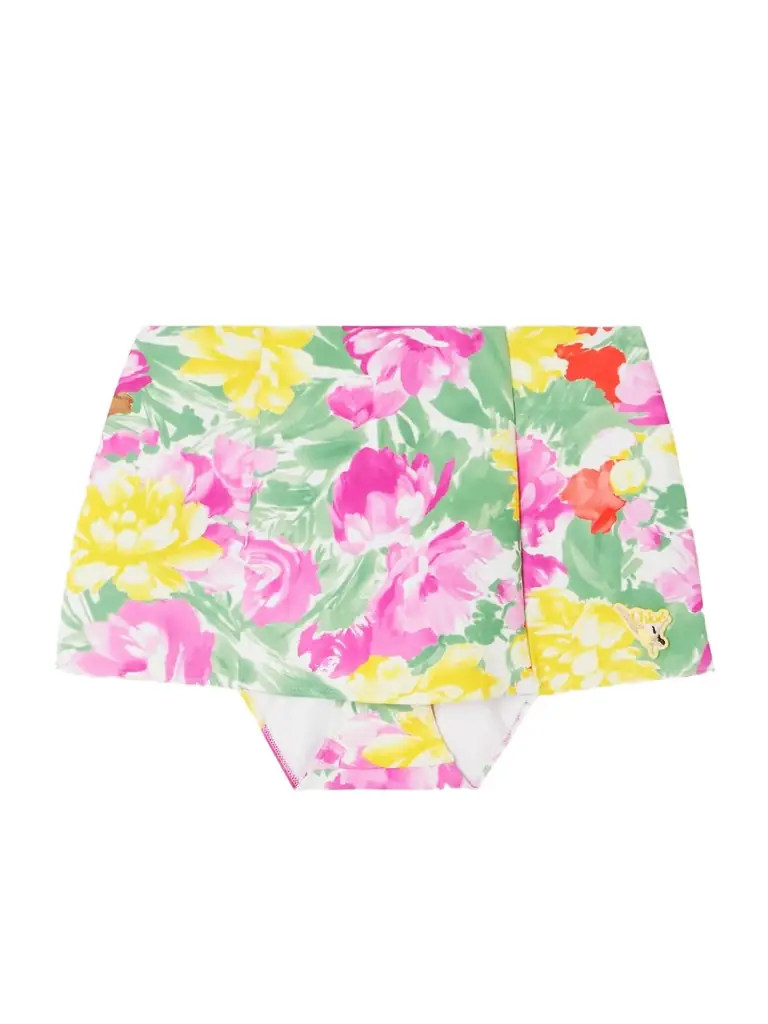 Chloé Appliquéd Floral-print Bikini Skirt