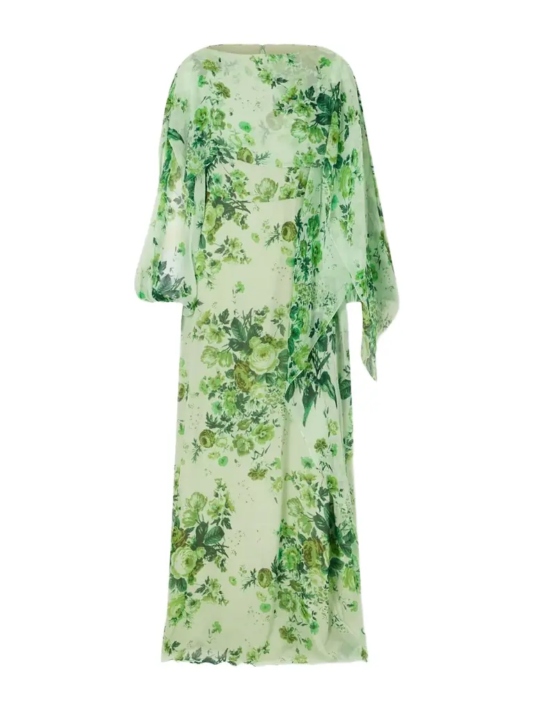 Erdem Floral-print Crêpon Gown