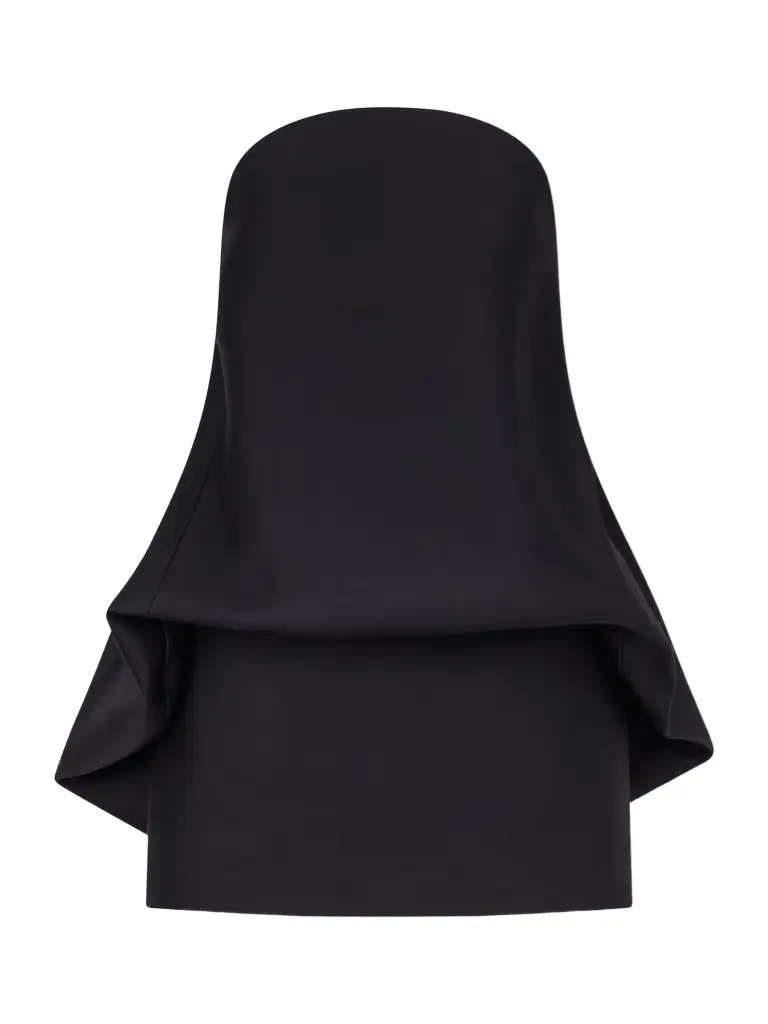 Balenciaga Wool-blend Mini Balloon Dress