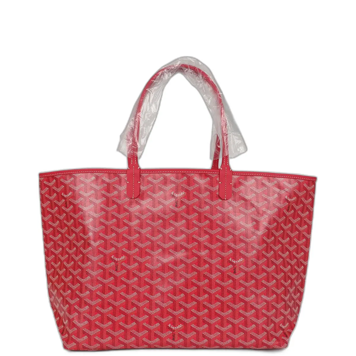 goyard Goyard Goyardine Fuchsia Saint Louis PM Tote Bag Palladium Hardware