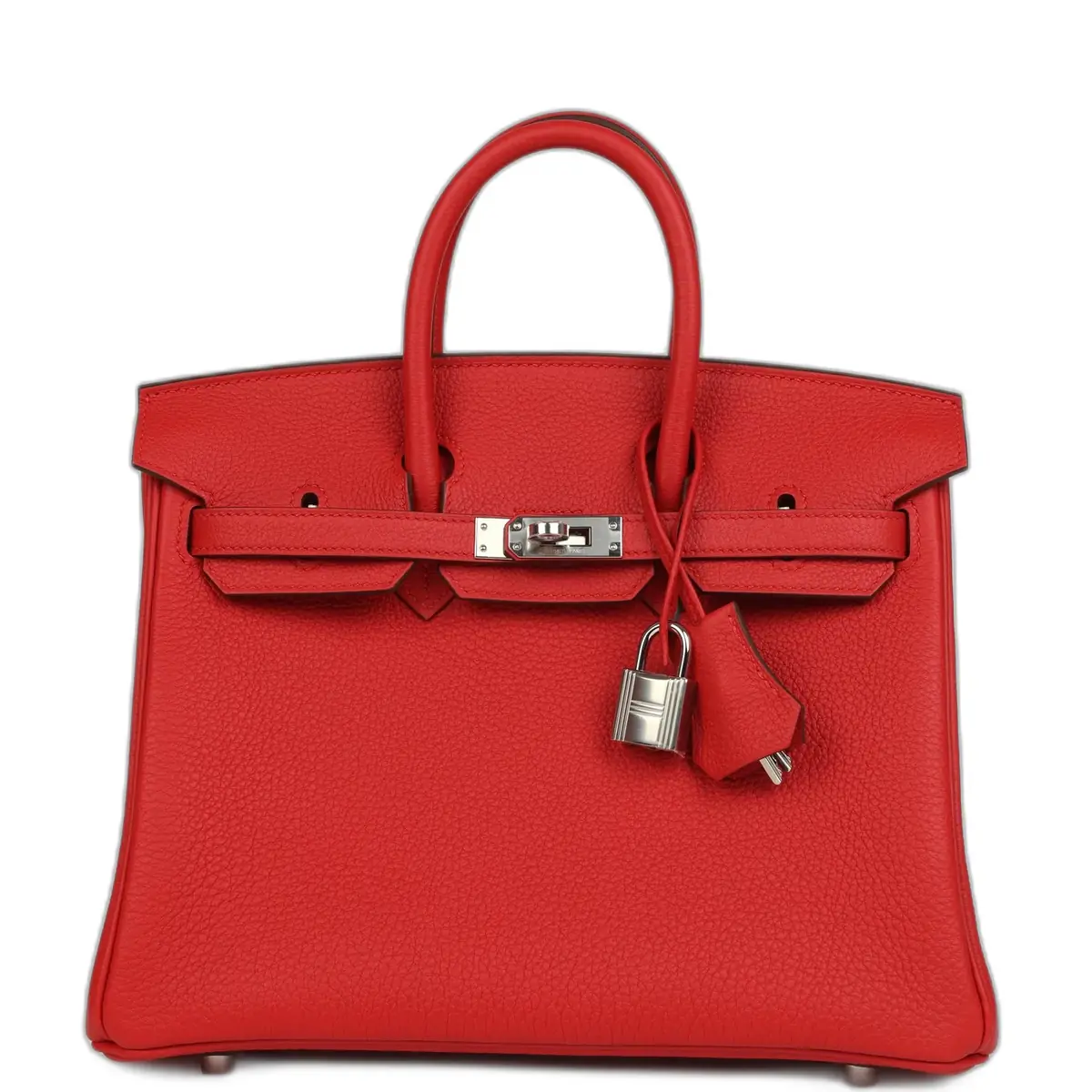 hermes Hermes Birkin 25 Rouge Radieux Togo Palladium Hardware