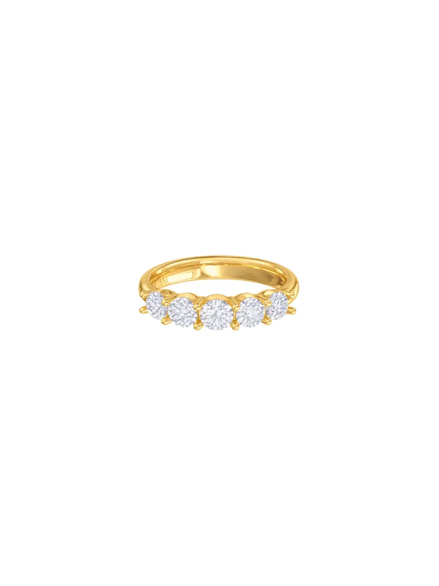 Wish Fine Jewelry 1.995ct Diamond 14K Gold Baguette Dainty Ring