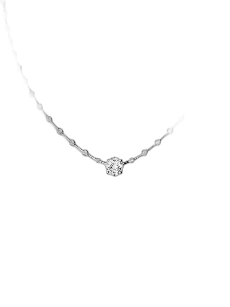 Wish Fine Jewelry 2.03ct Diamond 18K Gold Solitaire Necklace
