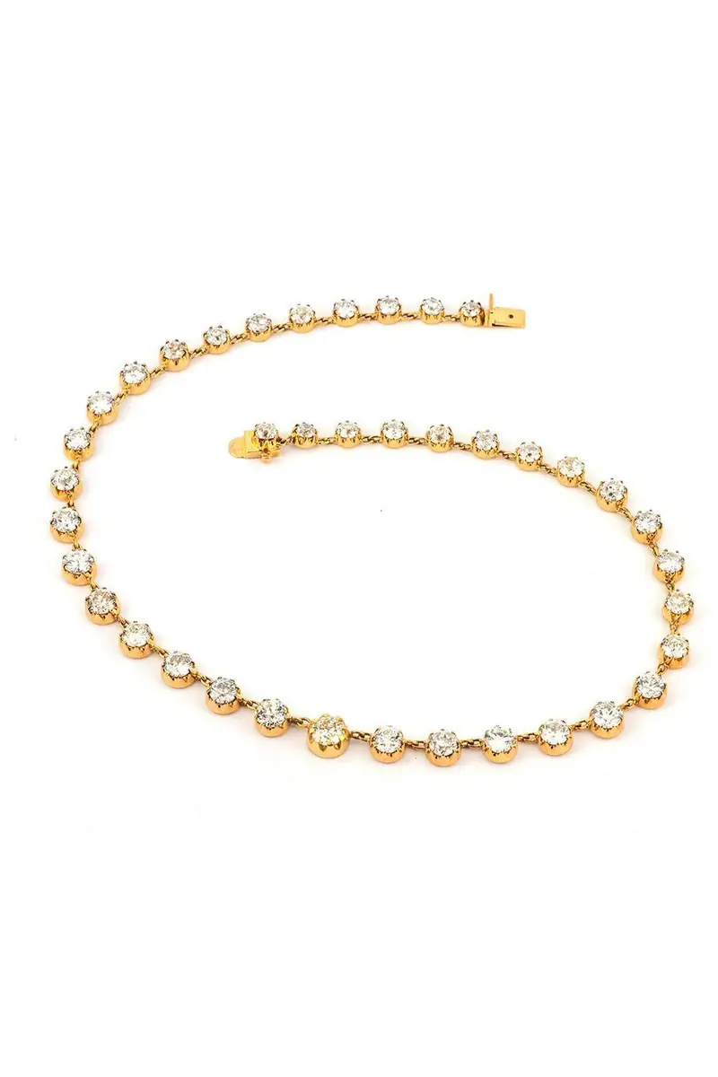 Sylva & Cie Old European Diamond Riviera Necklace - Women's Jewelry And Watches