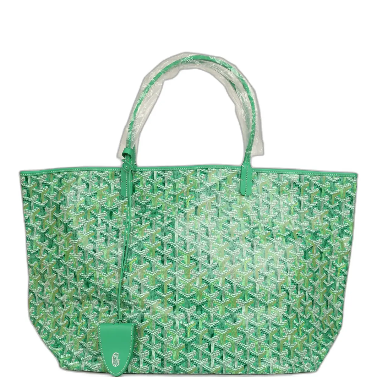 goyard Goyard Goyardine Meadow Green Saint Louis GM Tote Palladium Hardware