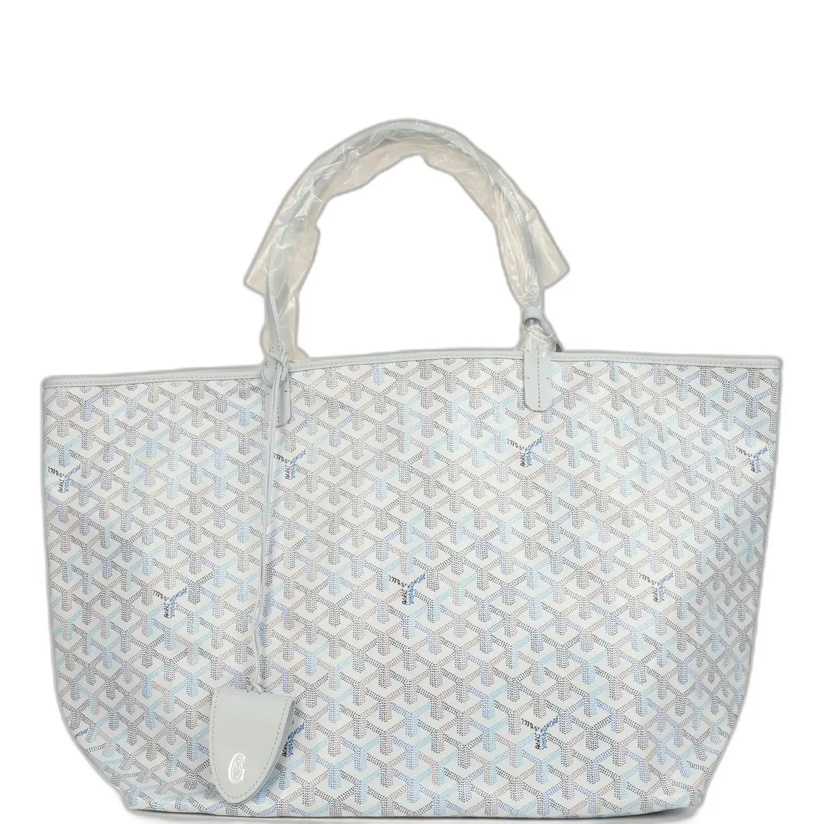 goyard Goyard Goyardine Polar Blue Saint Louis GM Tote Palladium Hardware