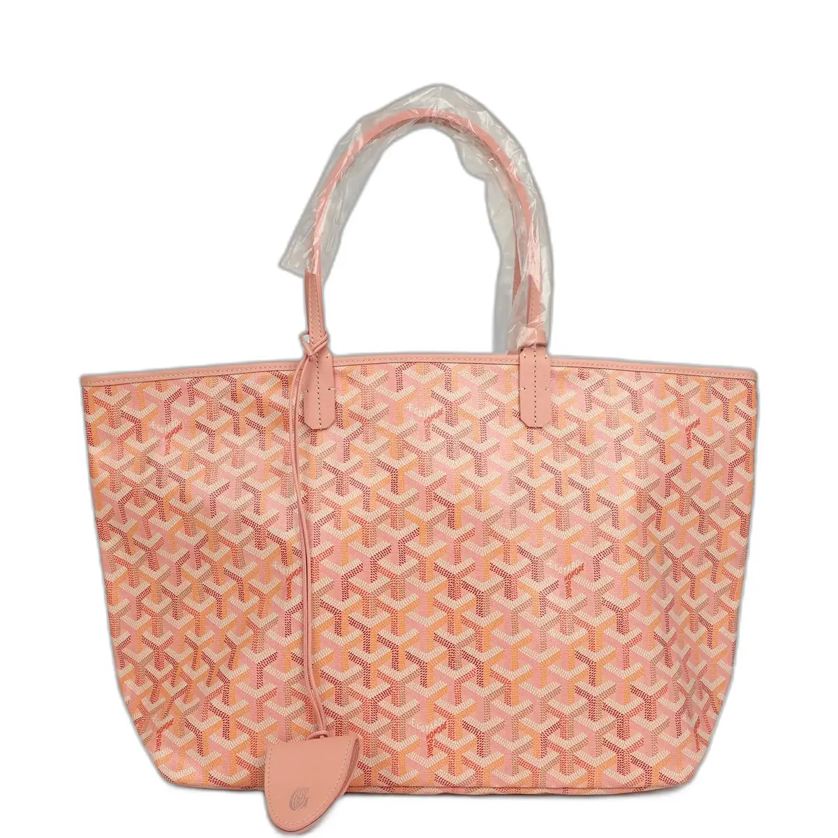 goyard Goyard Goyardine Powder Pink Saint Louis PM Tote Palladium Hardware - Women's Bags