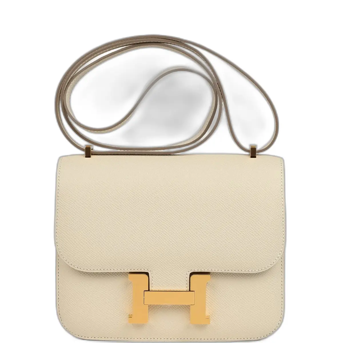 hermes Hermes Constance 18 Craie Epsom Gold Hardware