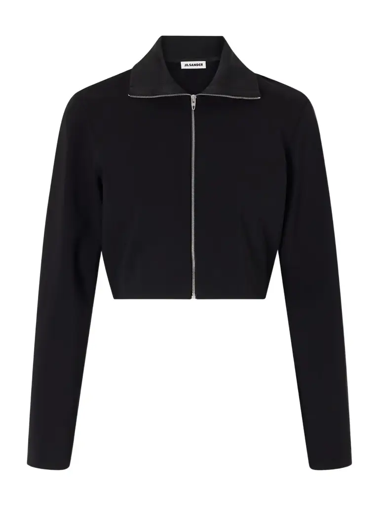 Jil Sander Cropped Crepe Jacket