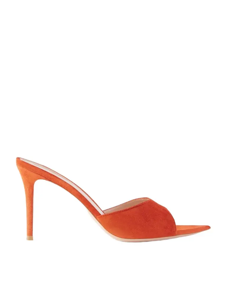 Gianvito Rossi Elle 85 Suede Sandals