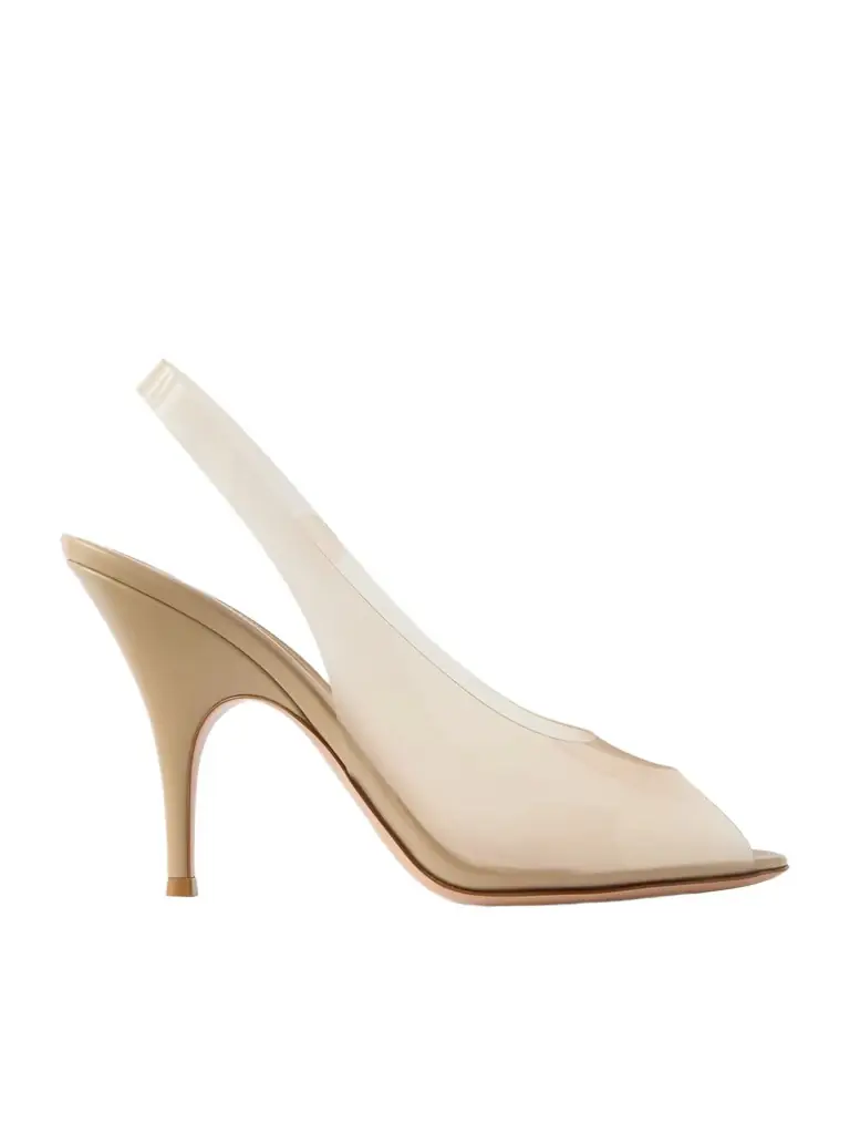 Gianvito Rossi Cher 95 Pvc Slingback Sandals