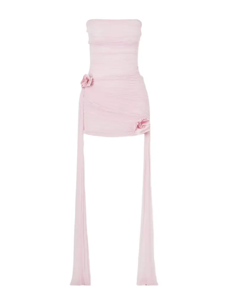 Maygel Coronel Arena Draped Jersey Mini Dress