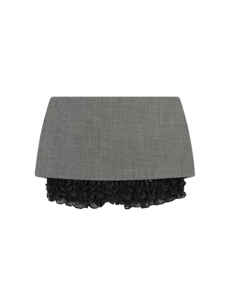 Magda Butrym Herringbone Wool-blend Shorts
