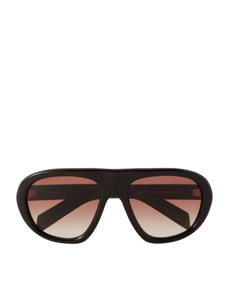 PRADA EYEWEAR Oversized Aviator-style Acetate Sunglasses