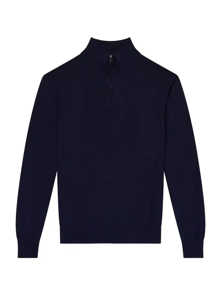 Canali Cotton Half-Zip Sweater - Men