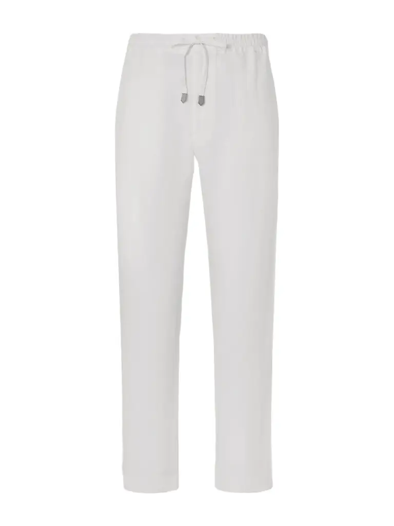 Canali Straight-Leg Linen Trousers - Men