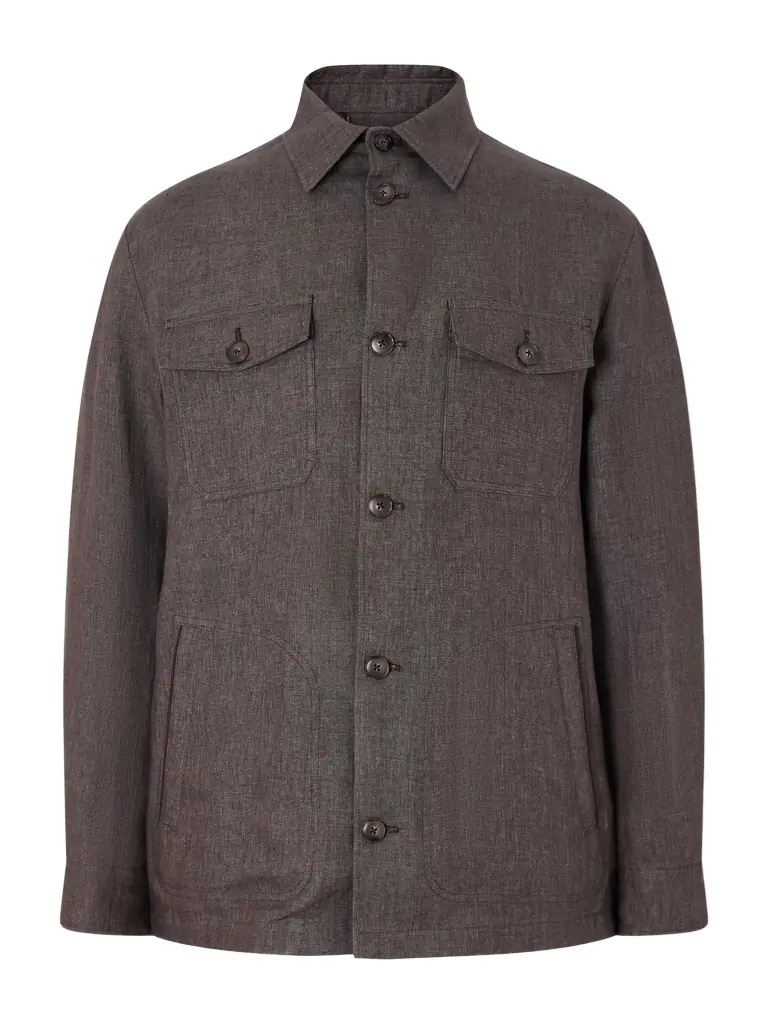 Canali Linen Overshirt - Men