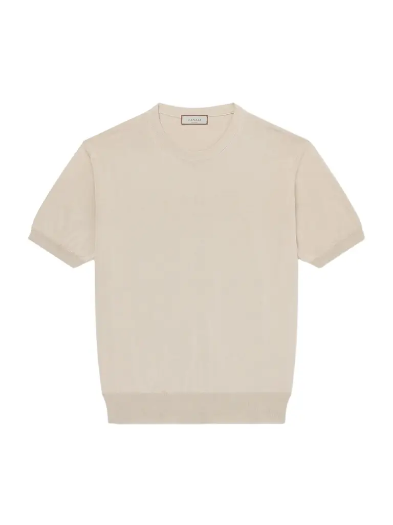 Canali Knitted Cotton T-Shirt - Men