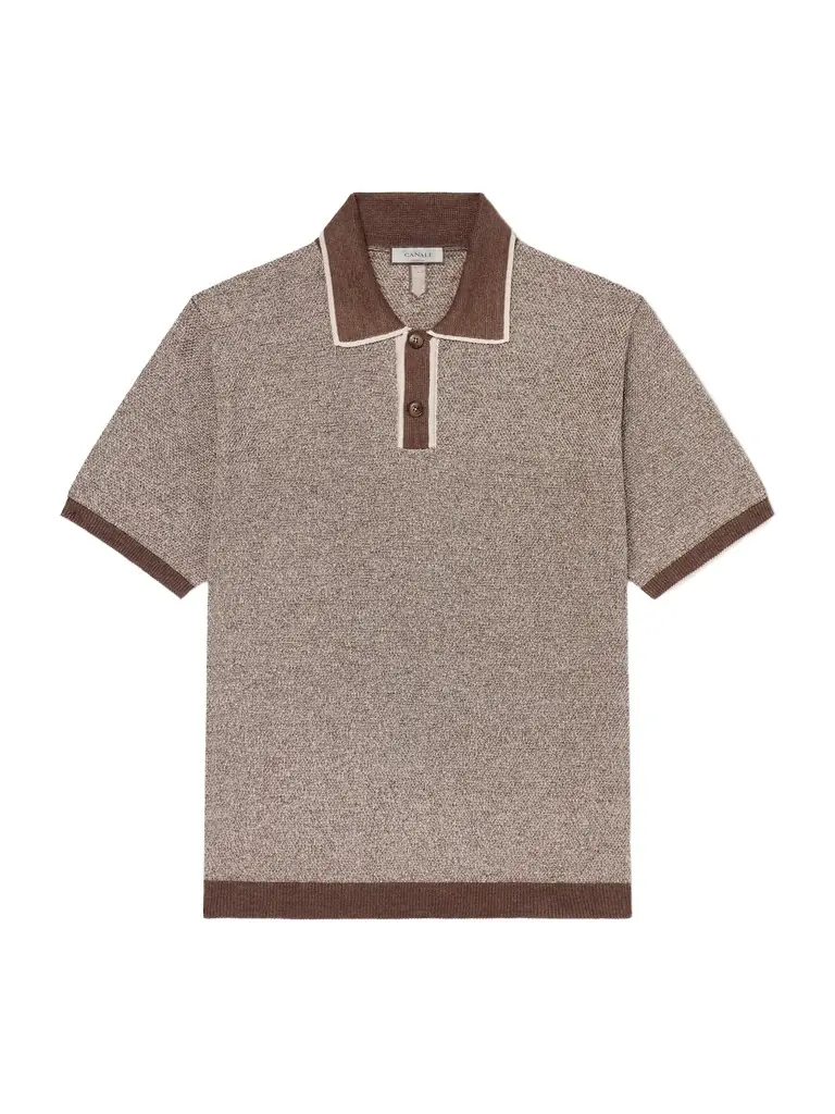 Canali Linen, Silk, Cotton and Modal-Blend Terry Polo Shirt - Men