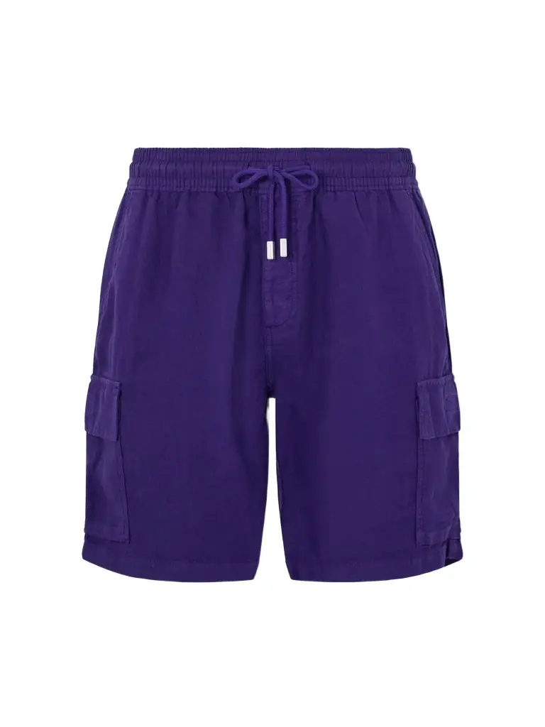 Vilebrequin Straight-Leg Linen Drawstring Cargo Shorts - Men