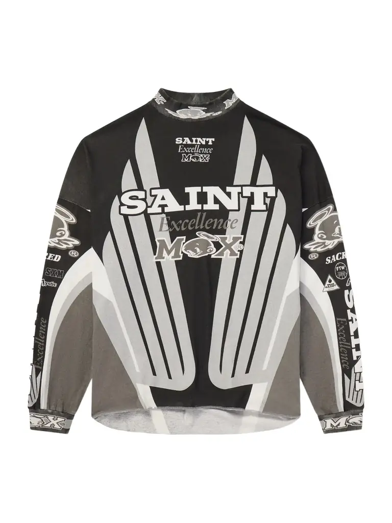 SAINT Mxxxxxx Printed Cotton-Jersey Sweater - Men