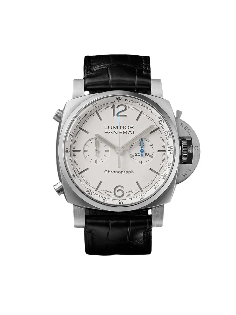 Panerai Luminor Chrono Automatic Flyback Chronograph 44mm Stainless Steel and Alligator Watch, Ref. No. PAM1218 - Men - Women's Jewelry And Watches