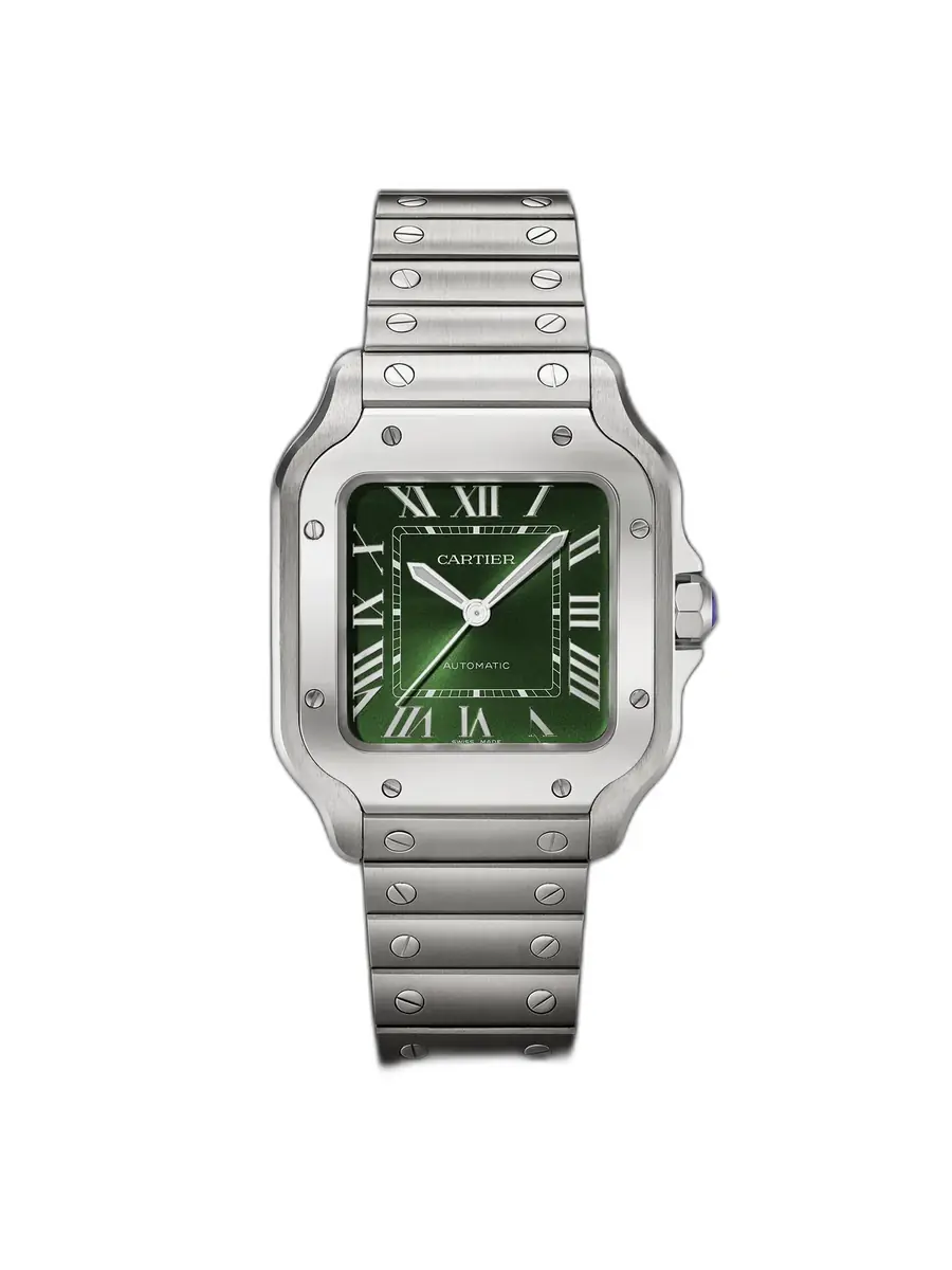 Cartier Santos de  Automatic 35.1mm Interchangeable Stainless Steel and Alligator Watch, Ref. No. CRWSSA0061 - Men - Women's Jewelry And Watches