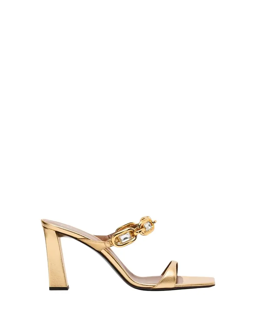 Giuseppe Zanotti 90mm Jewel Metallic Leather Sandals