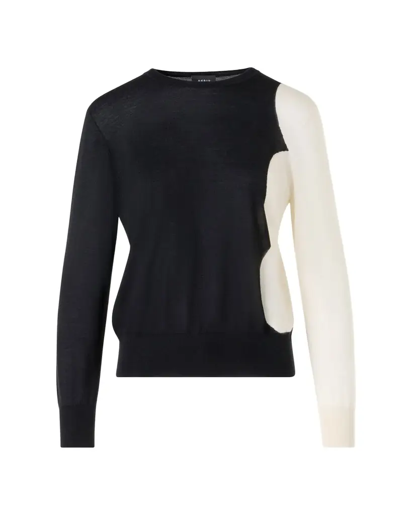 Akris Cloud Cashmere-Silk Crewneck Sweater