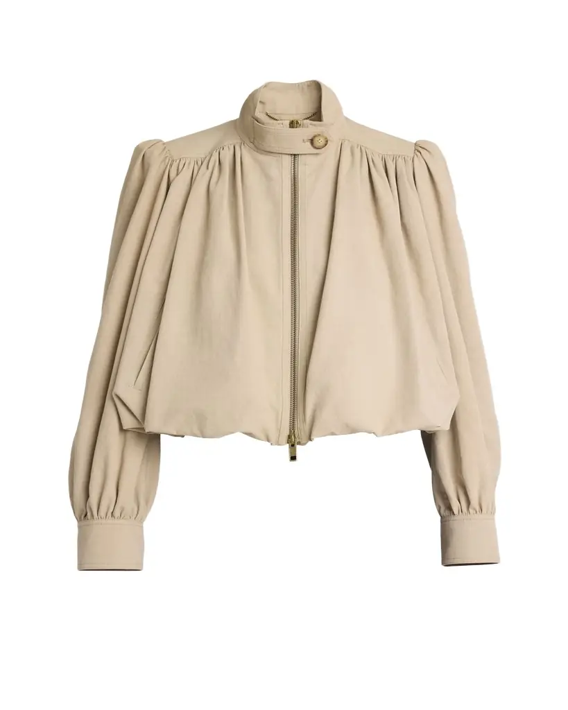 Chloe Shirred Canvas Jacket