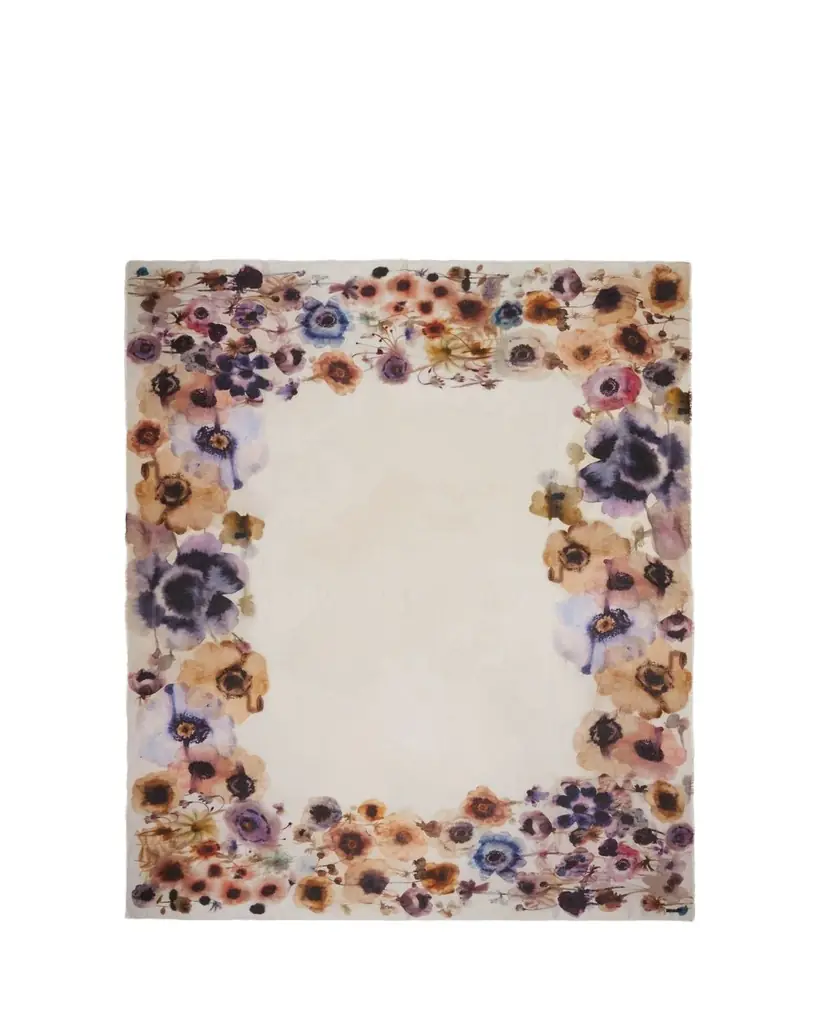 Faliero Sarti Panse Metallic Floral Shawl