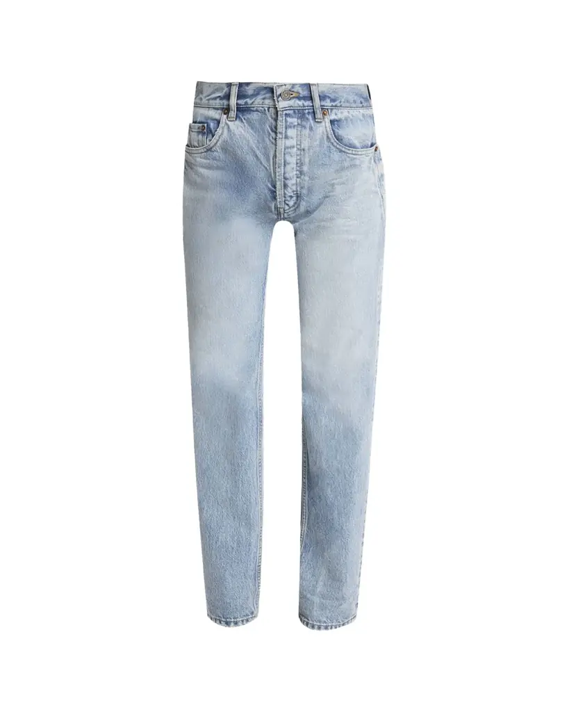 Saint Laurent Relaxed Slim-Leg Ankle Jeans