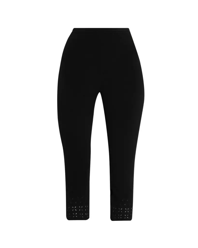 Ulla Johnson Seraphine Eyelet Knit Capri Leggings