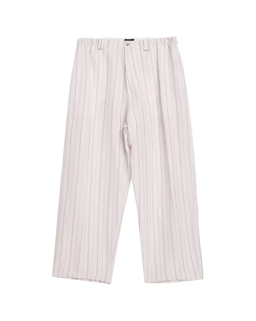 Willy Chavarria Men's Toluca Striped Oversized Linen-Blend Pants