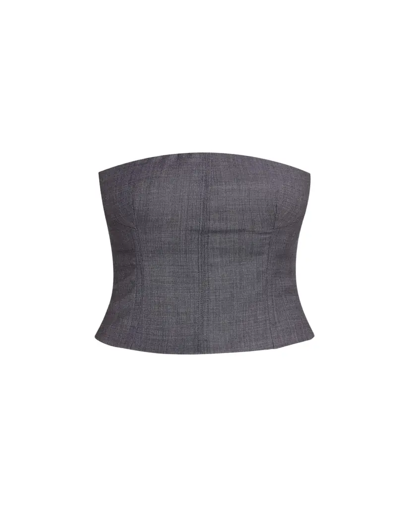 TWP Jillian Lightweight Viscose-Wool Bustier