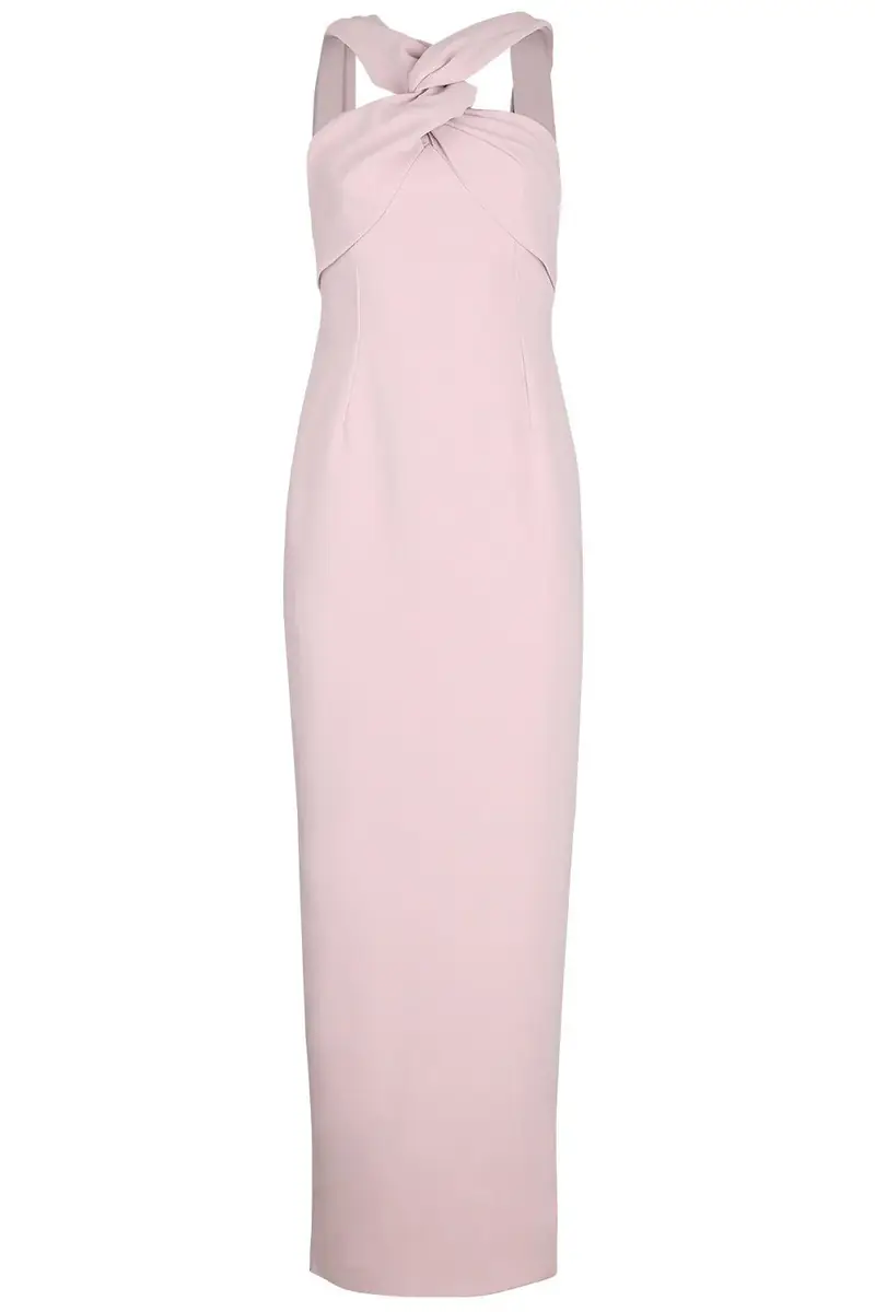 Solace London Rona Cape Dress - Petal Pink