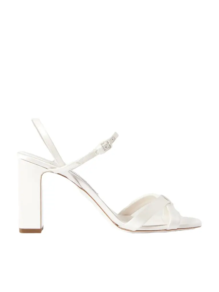 Jimmy Choo Elsy 85 Satin Slingback Sandals