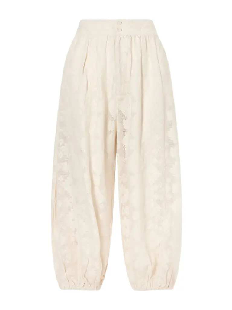 ALIX OF BOHEMIA Margot Tetris Cotton-lace Tapered Pants