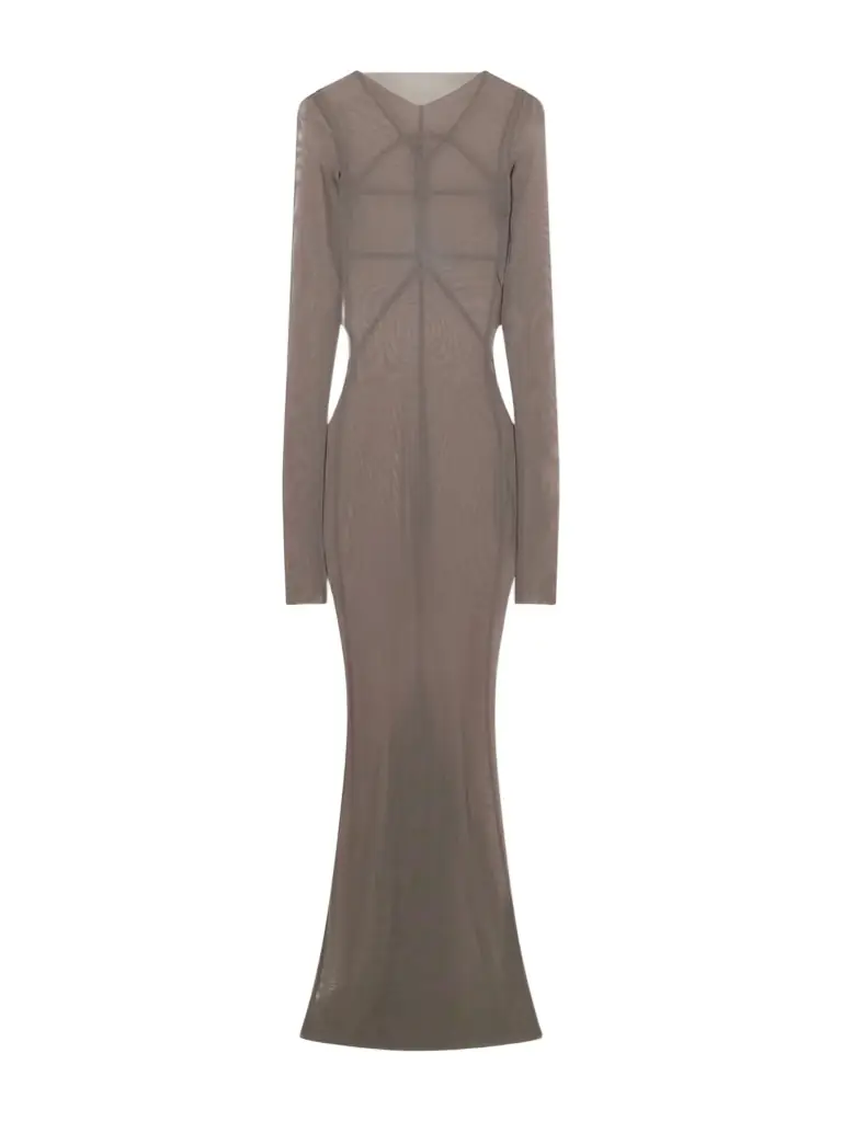 Rick Owens Temple Stretch Tulle Gown