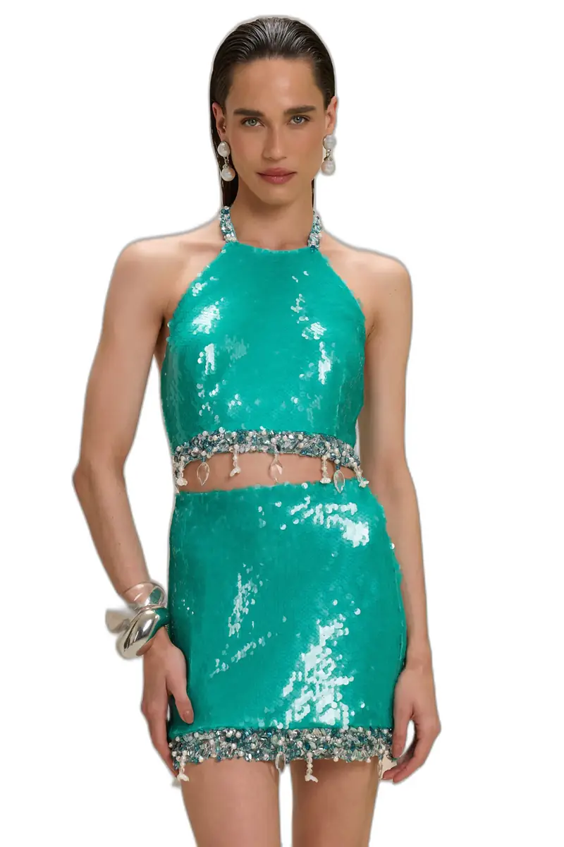 PatBo ISLA SEQUIN MINI SKIRT