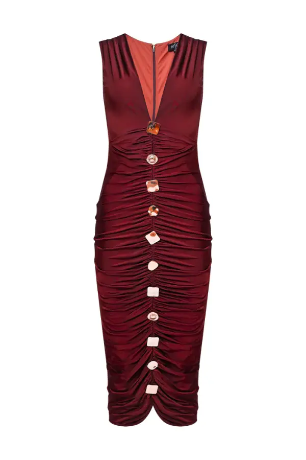 PatBo MOONLIT JERSEY MIDI DRESS