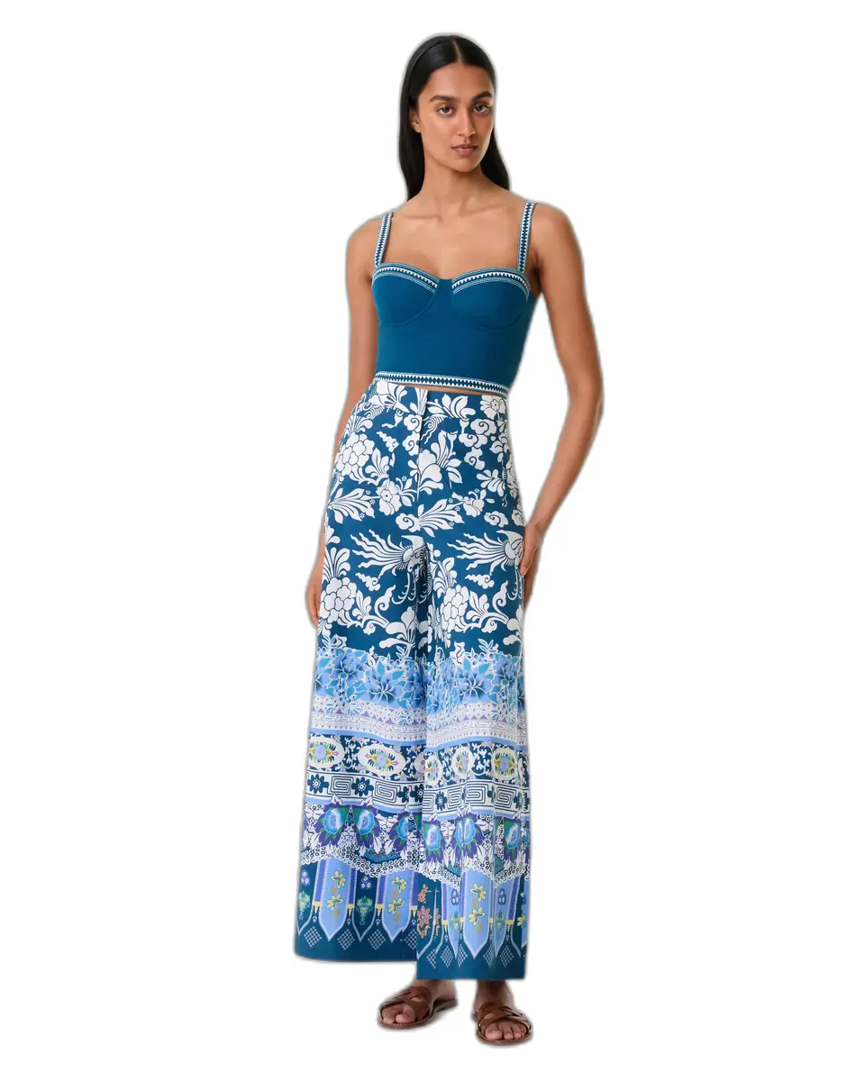 Emporio Sirenuse Elettra Top with Ballerina Embroidery