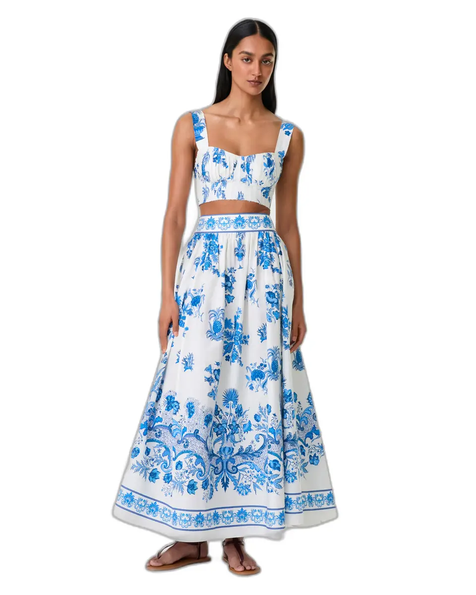 Emporio Sirenuse Ombretta Skirt in Chintz Print