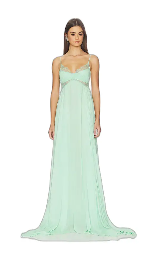 Blumarine Georgette Plisse Dress