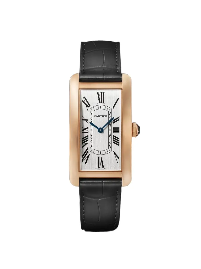 Cartier Tank Américane Automatic 44.4mm 18-Karat Rose Gold and Alligator Watch, Ref. No. CRWGTA0134 - Men