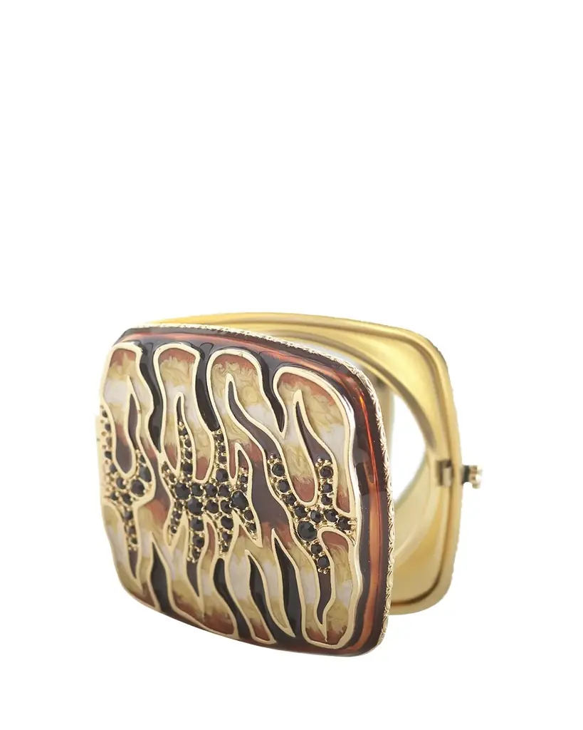 Jay Strongwater Tiger Striped Compact